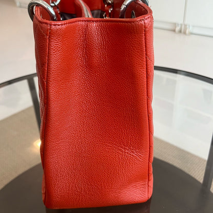 GST Grand Shopping Tote Caviar Salmon Red No.17