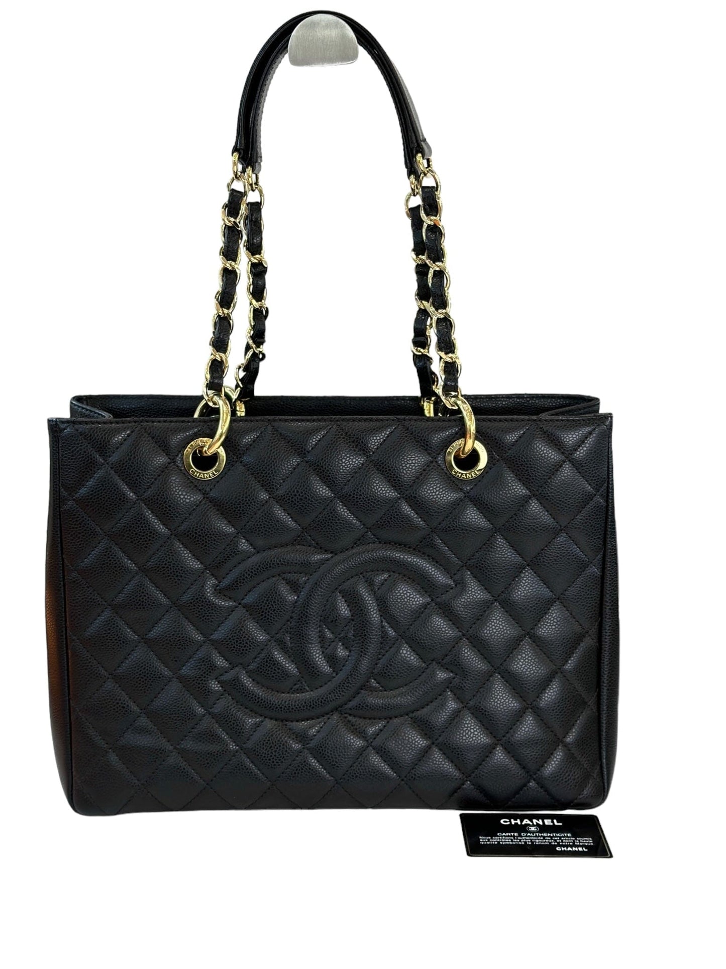 Chanel Black Caviar GST with GHW