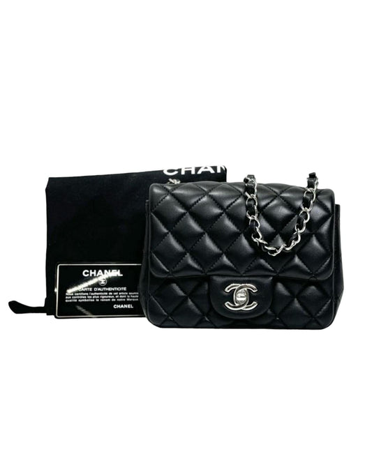 Chanel Black Mini CF with SHW