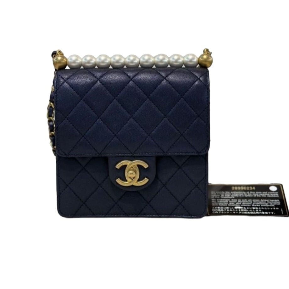 Chanel Pearl Cossbody in Navy