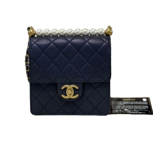 Chanel Pearl Cossbody in Navy