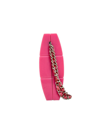 Chanel Pink Chocolate Bar Vintage Clutch