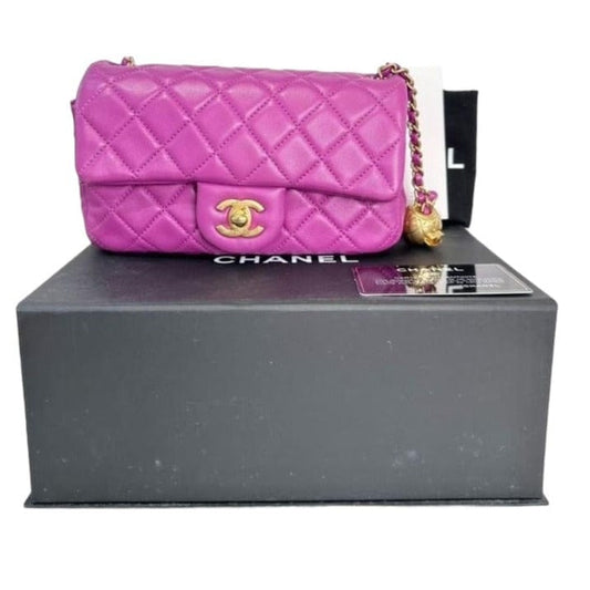 Chanel Purple Pearl Crush Mini CF Bag