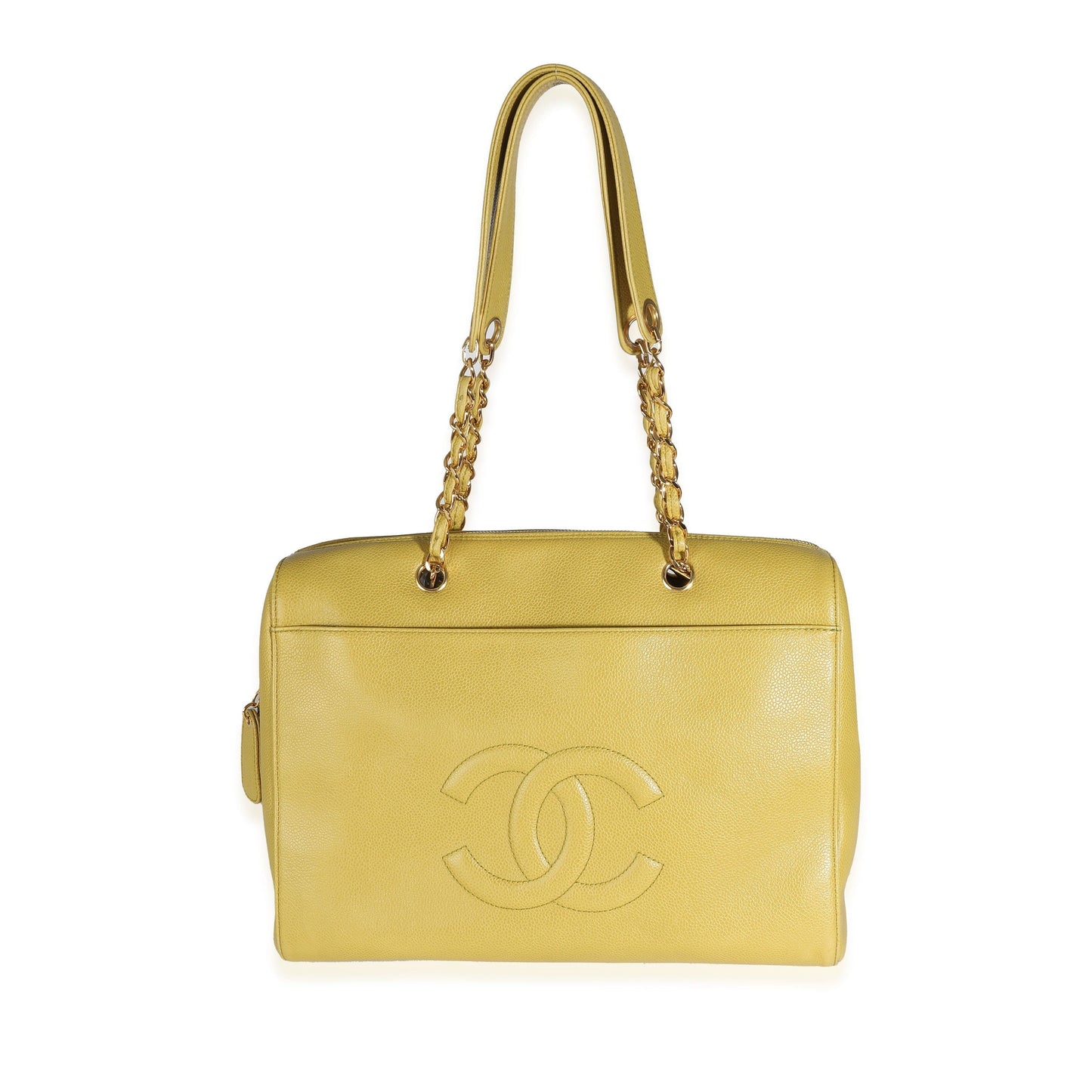 Chanel Vintage Caviar Timeless CC Shopper Tote