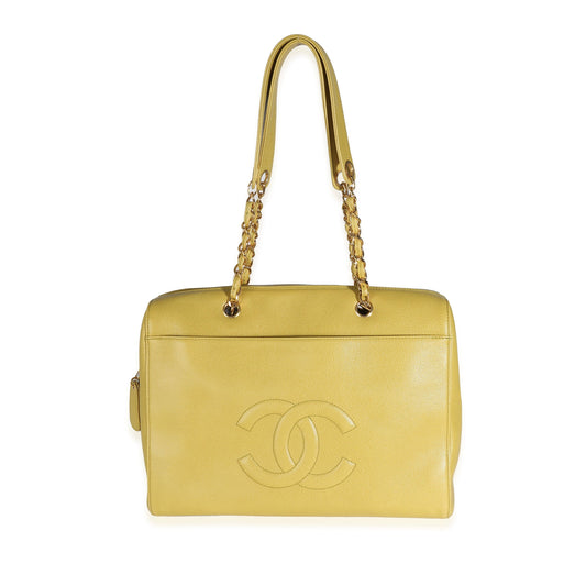 Chanel Vintage Caviar Timeless CC Shopper Tote