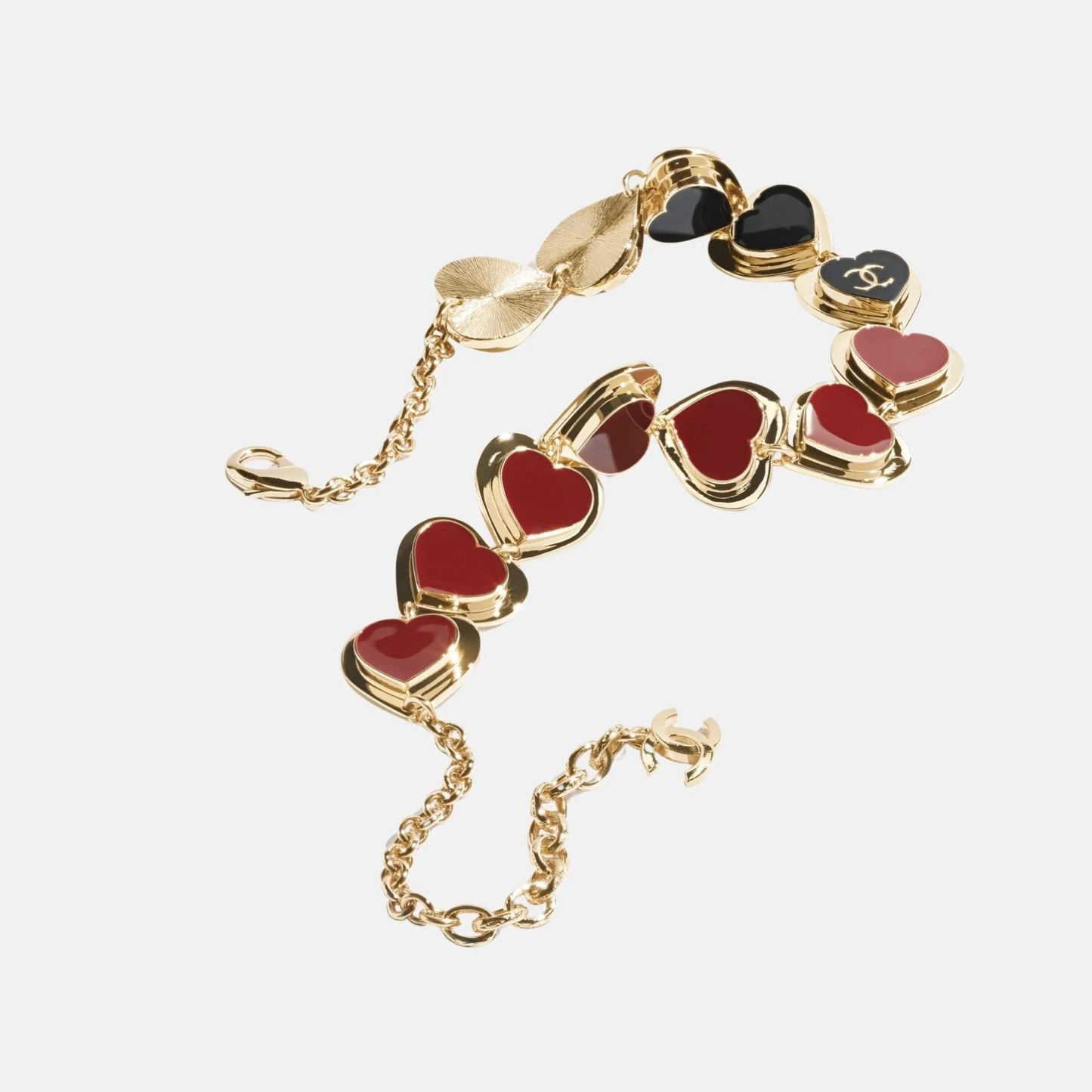 Heart Necklace in Metal and Resin