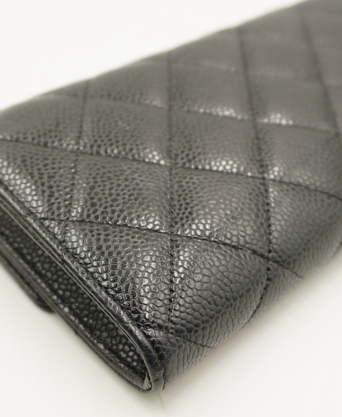 Interlocking CC Logo Continental Wallet Black