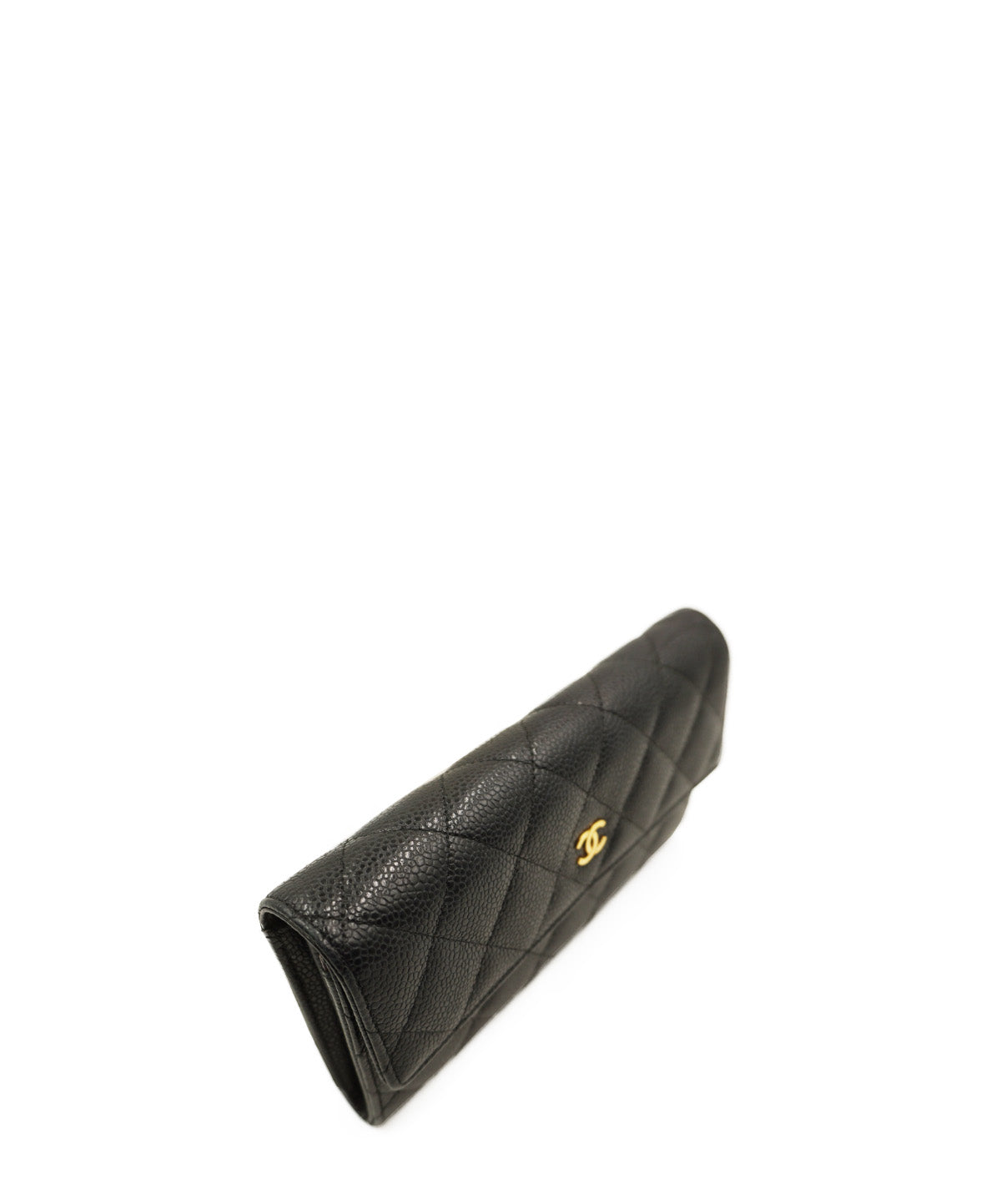 Interlocking CC Logo Continental Wallet Black