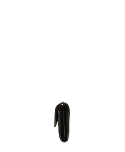 Interlocking CC Logo Continental Wallet Black