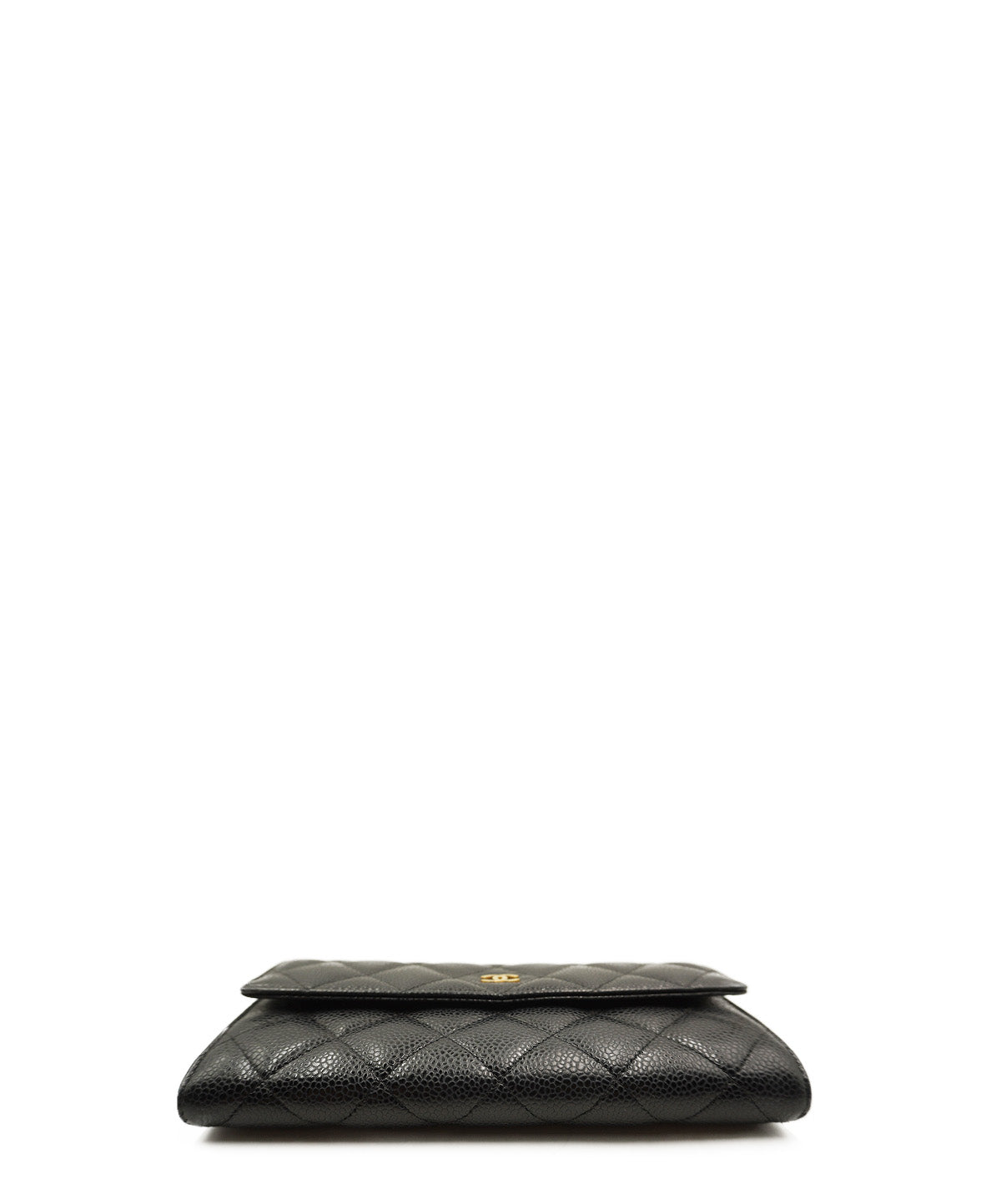 Interlocking CC Logo Continental Wallet Black