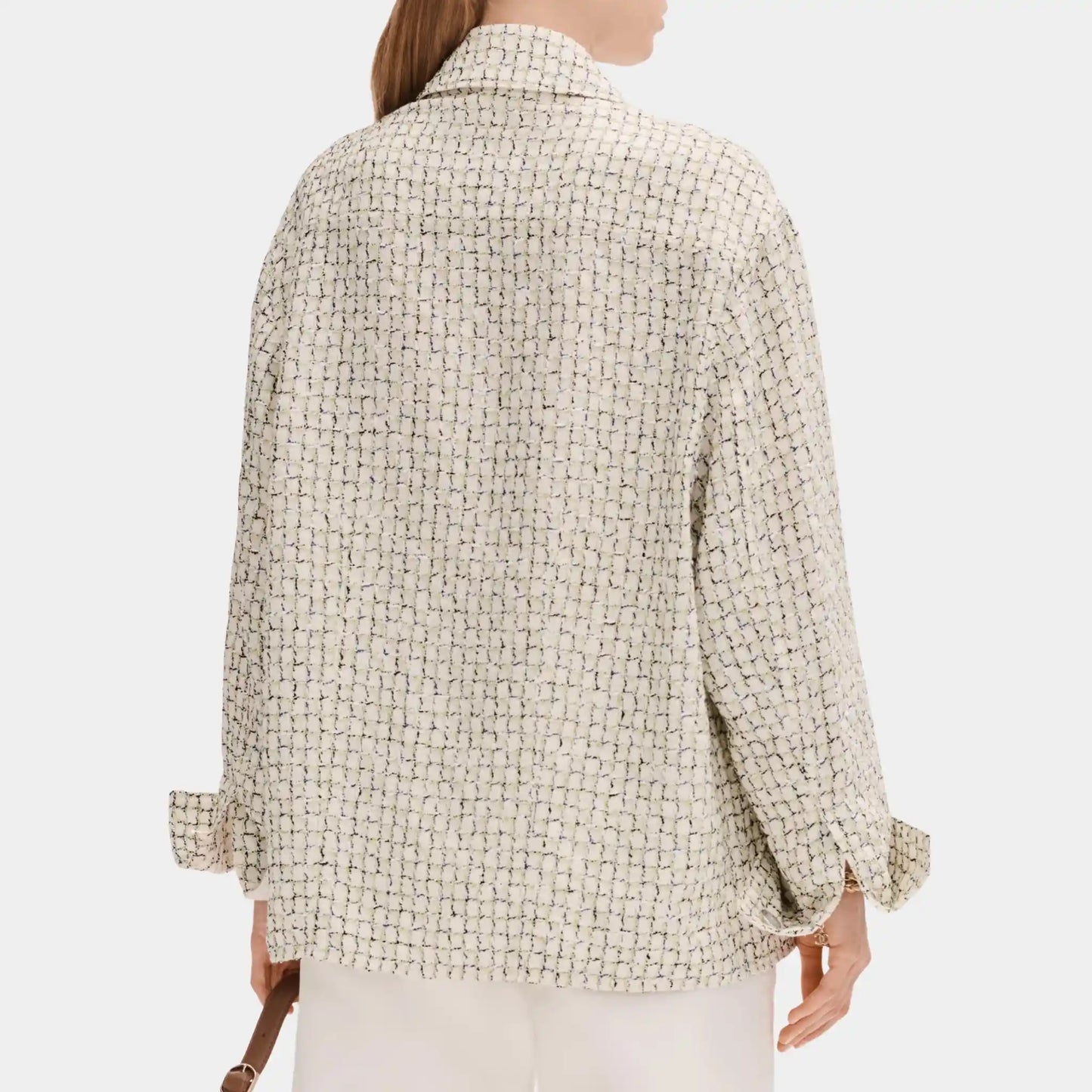 Jacket in Silk and Cotton Tweed