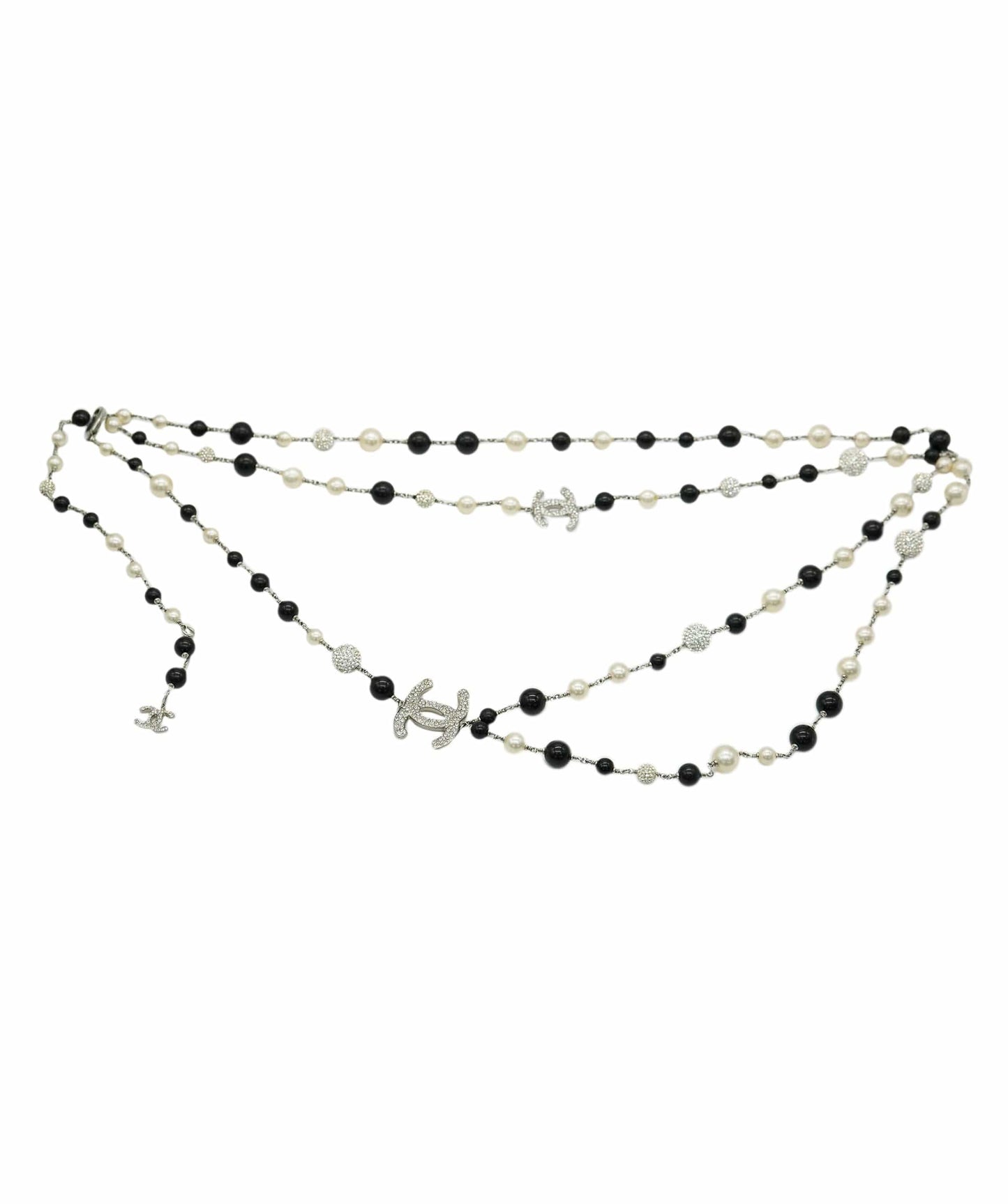 Chanel pearl and diamante belt/ necklace - AJC0731