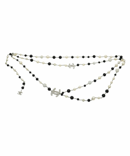 Chanel pearl and diamante belt/ necklace - AJC0731