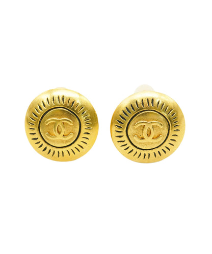 CHANEL Vintage 96C Cocomark CC Button Earrings DBXS2122