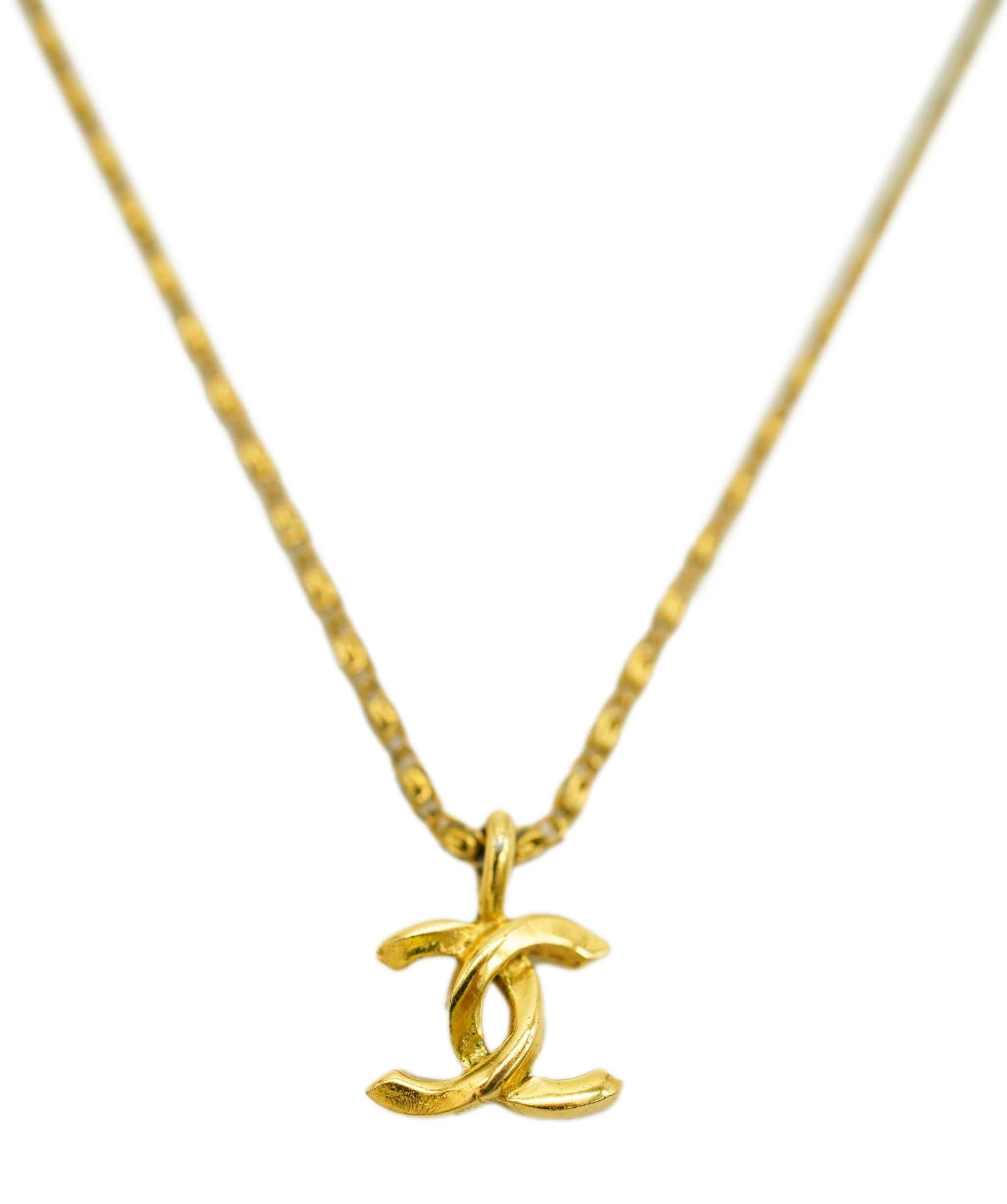 CHANEL Vintage Coco Logos Necklace DBXS2166