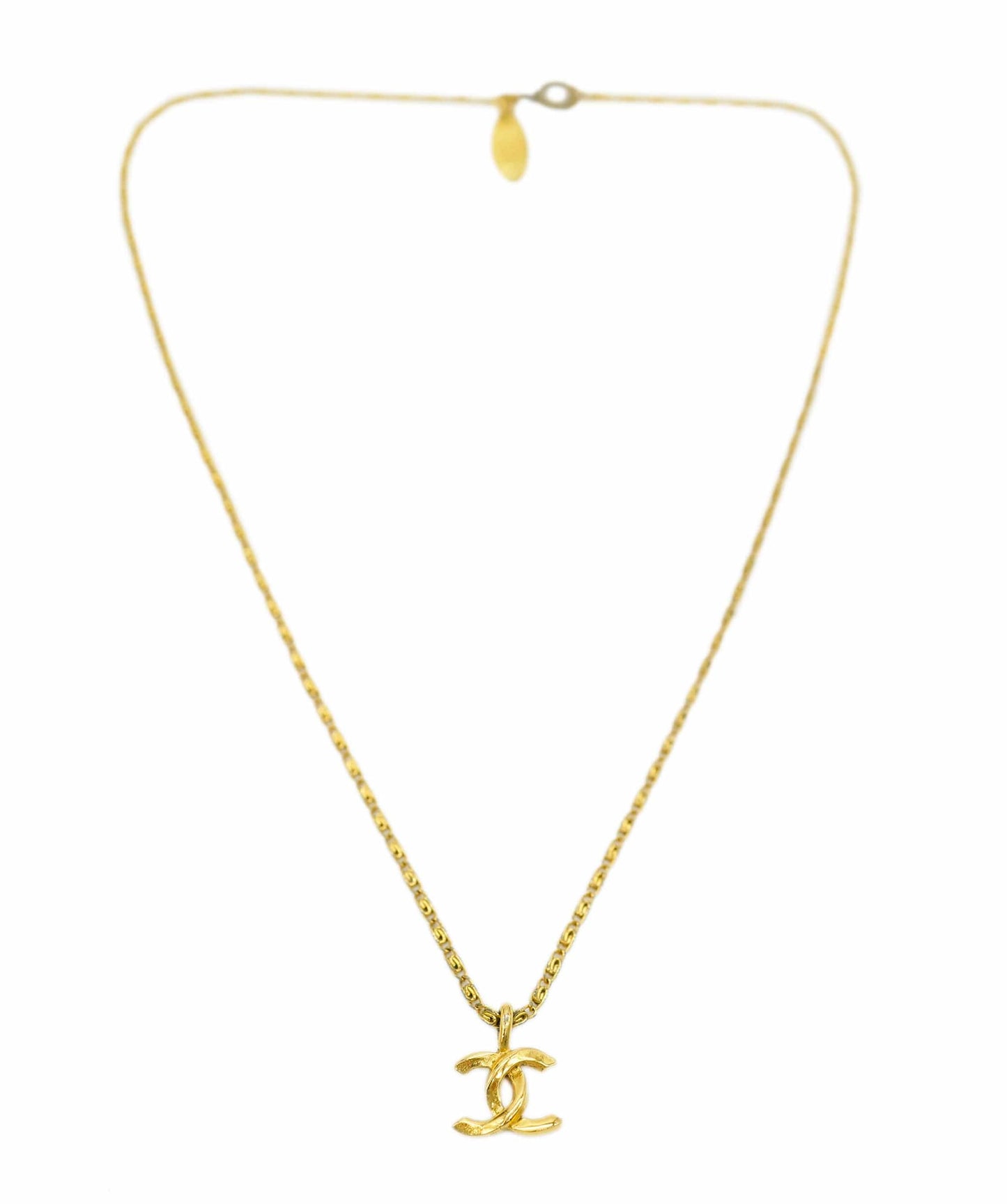 CHANEL Vintage Coco Logos Necklace DBXS2166