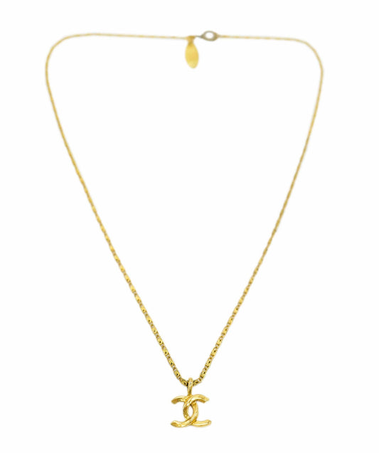 CHANEL Vintage Coco Logos Necklace DBXS2166