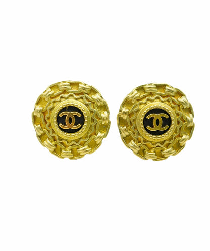 CHANEL VINTAGE EARRINGS ROUND ACCESSORY 95P DBXS2113