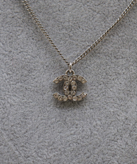 CHANEL VINTAGE NECKLACE COCOMARK RHINESTONE ACCESSORY F12V DXBS2247