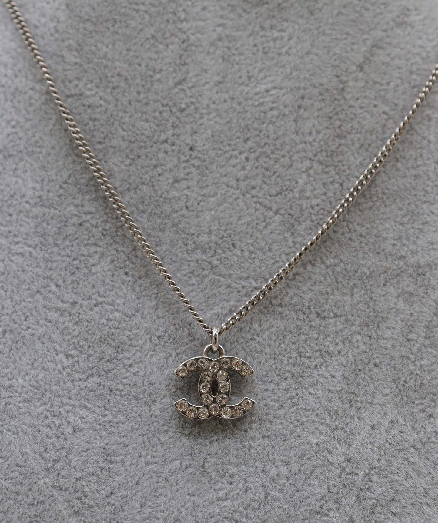 CHANEL VINTAGE NECKLACE COCOMARK RHINESTONE ACCESSORY F12V DXBS2247