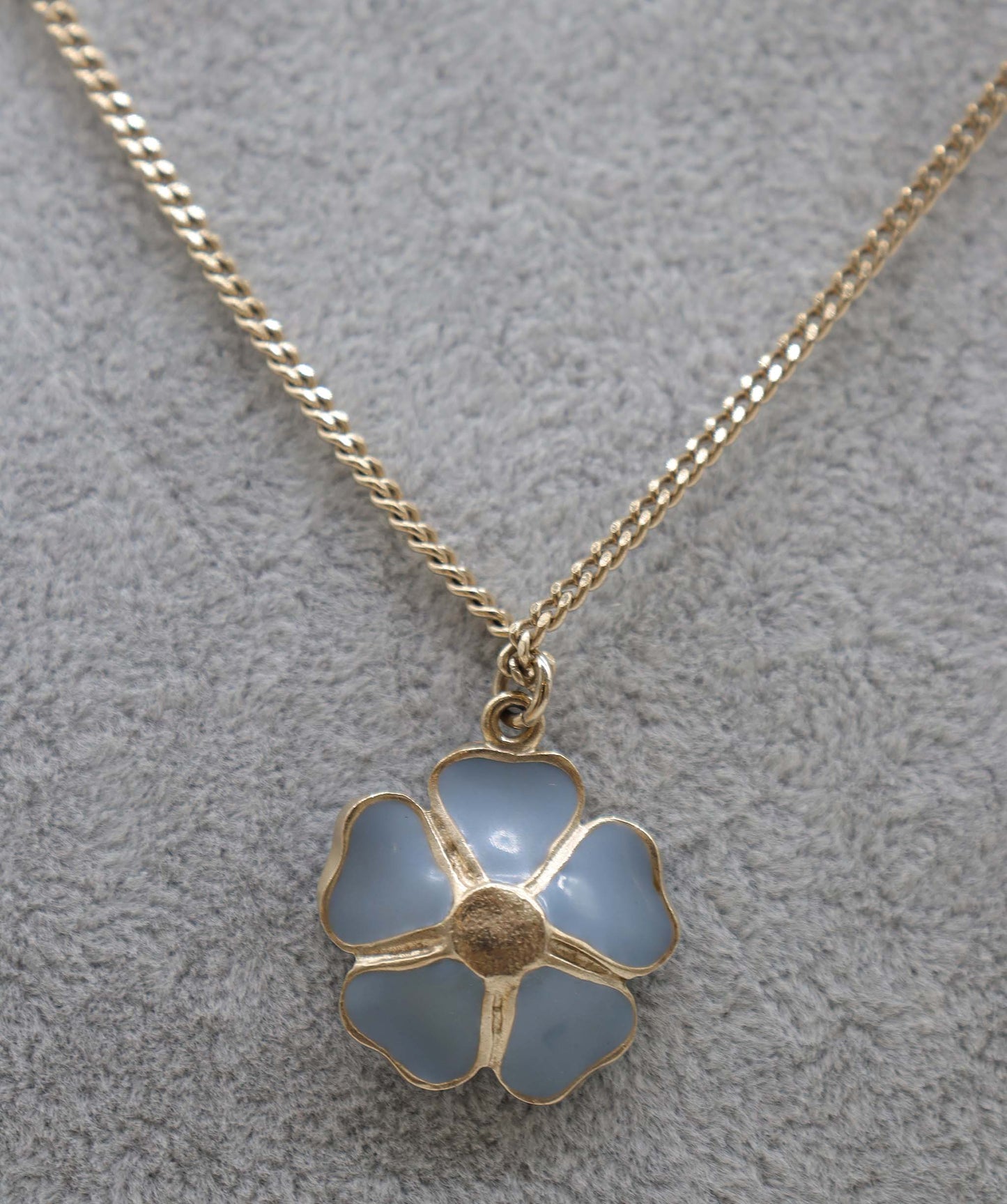 CHANEL VINTAGE NECKLACE RHINESTONE FLOWER ACCESSORY A14P DXBS2249