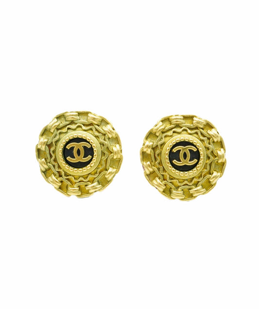 CHANEL Vintage Round Coco Earrings 94A DBXS2186