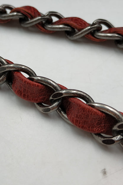 Jumbo Caviar Easy Flap Deep Ruby with Ruthenium Hardware