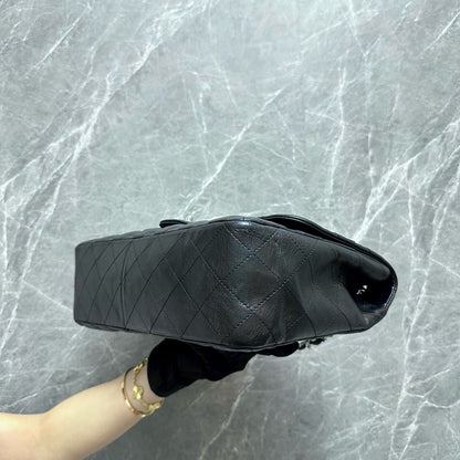 Jumbo Classic Flap Single Flap Lambskin Black SHW No 13