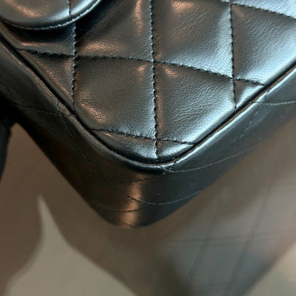 Jumbo Classic Flap Single Flap Quilted Lambskin Black GHW No 12