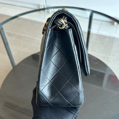 Jumbo Double Flap Classic Flap Quilted Lambskin Black No 23