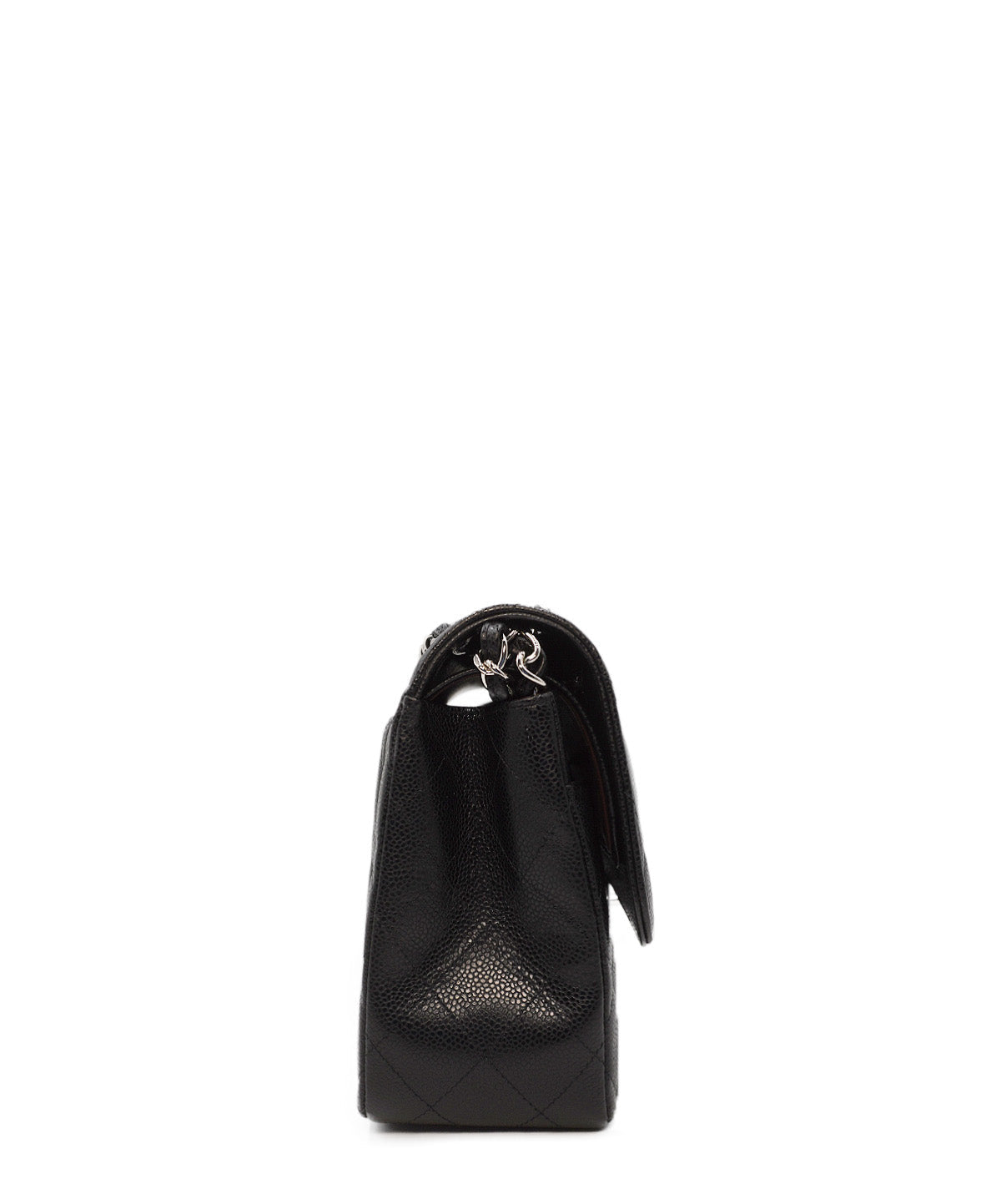Jumbo Classic Caviar Double Flap Black