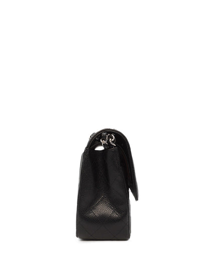 Jumbo Classic Caviar Double Flap Black