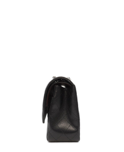 Jumbo Classic Caviar Double Flap Black