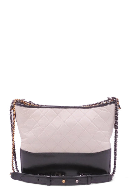 Medium Gabrielle Hobo White Black