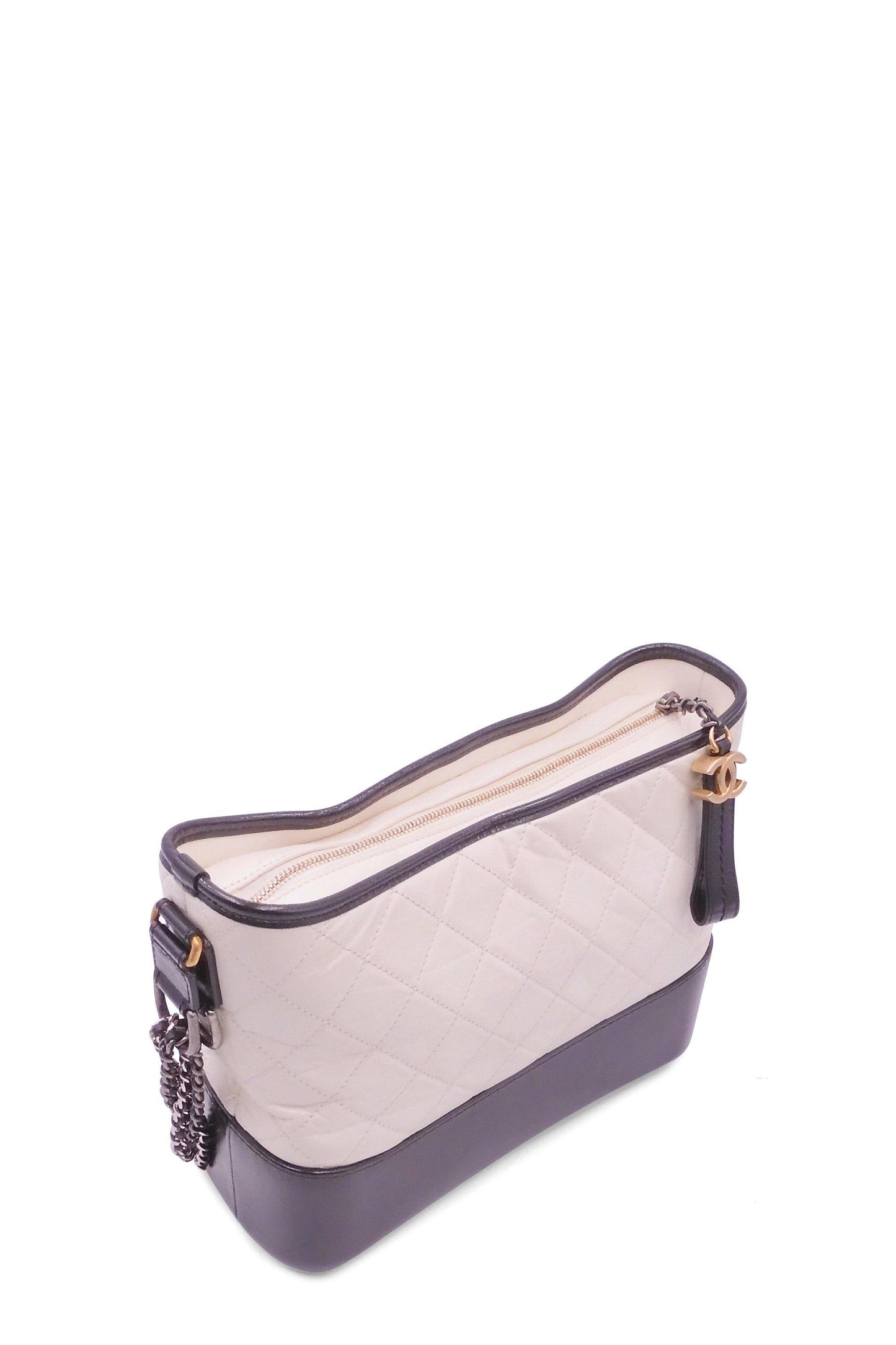 Medium Gabrielle Hobo White Black
