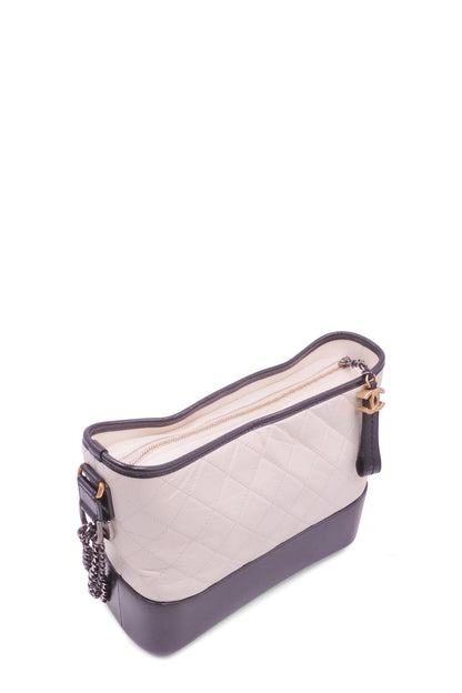 Medium Gabrielle Hobo White Black