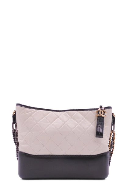 Medium Gabrielle Hobo White Black