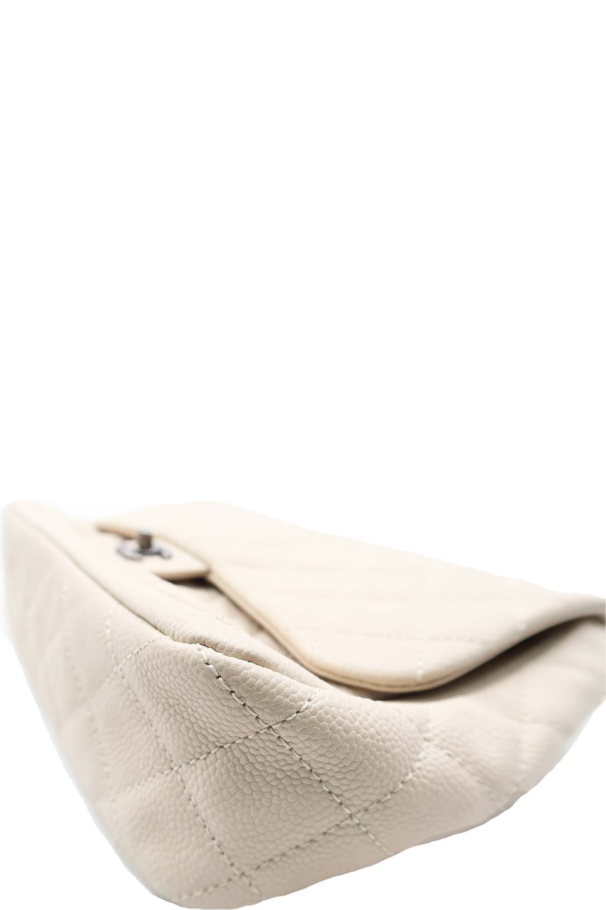 Large Now & Forever Flap Bag Beige