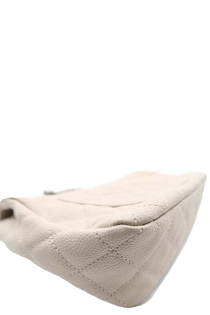 Large Now & Forever Flap Bag Beige