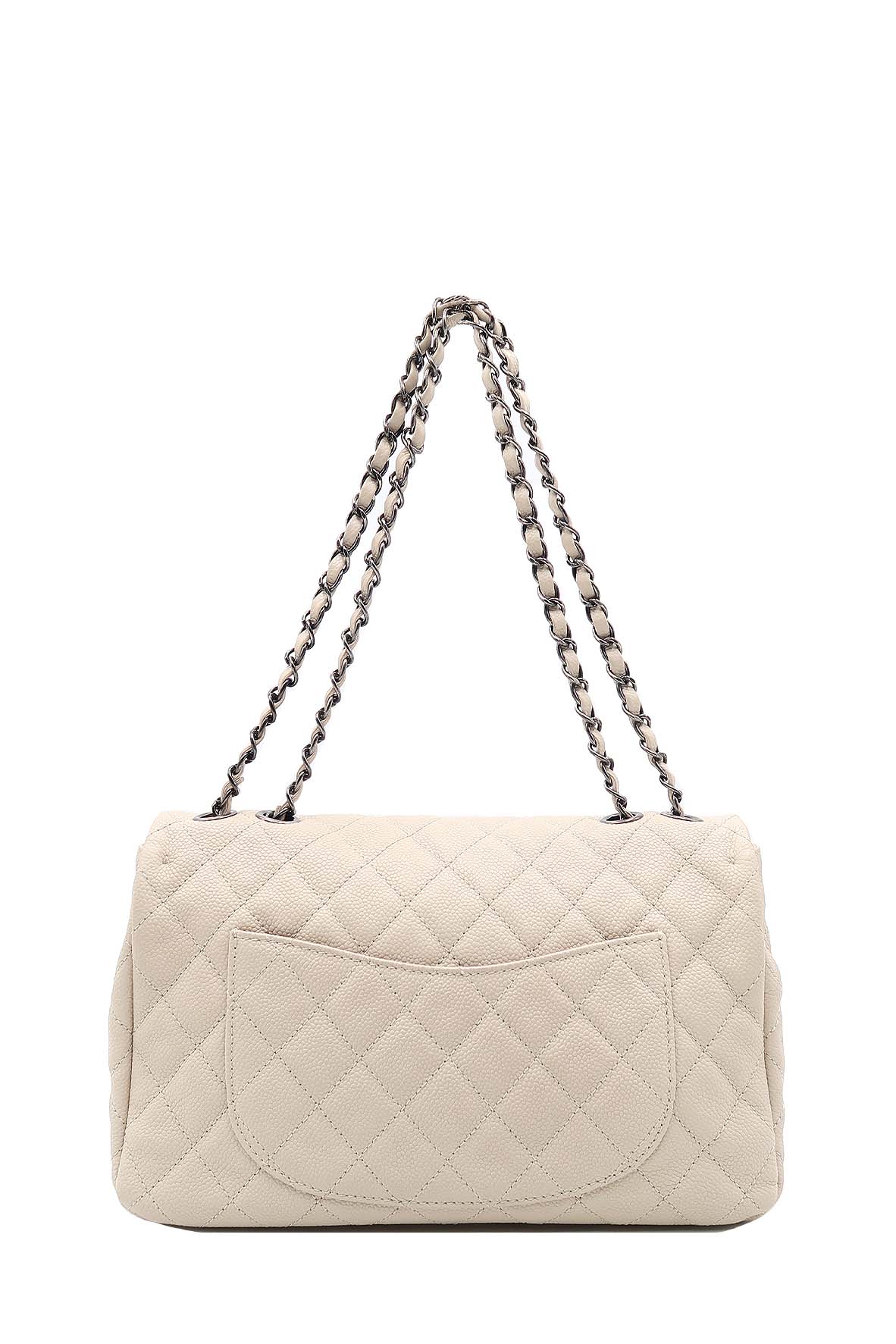 Large Now & Forever Flap Bag Beige