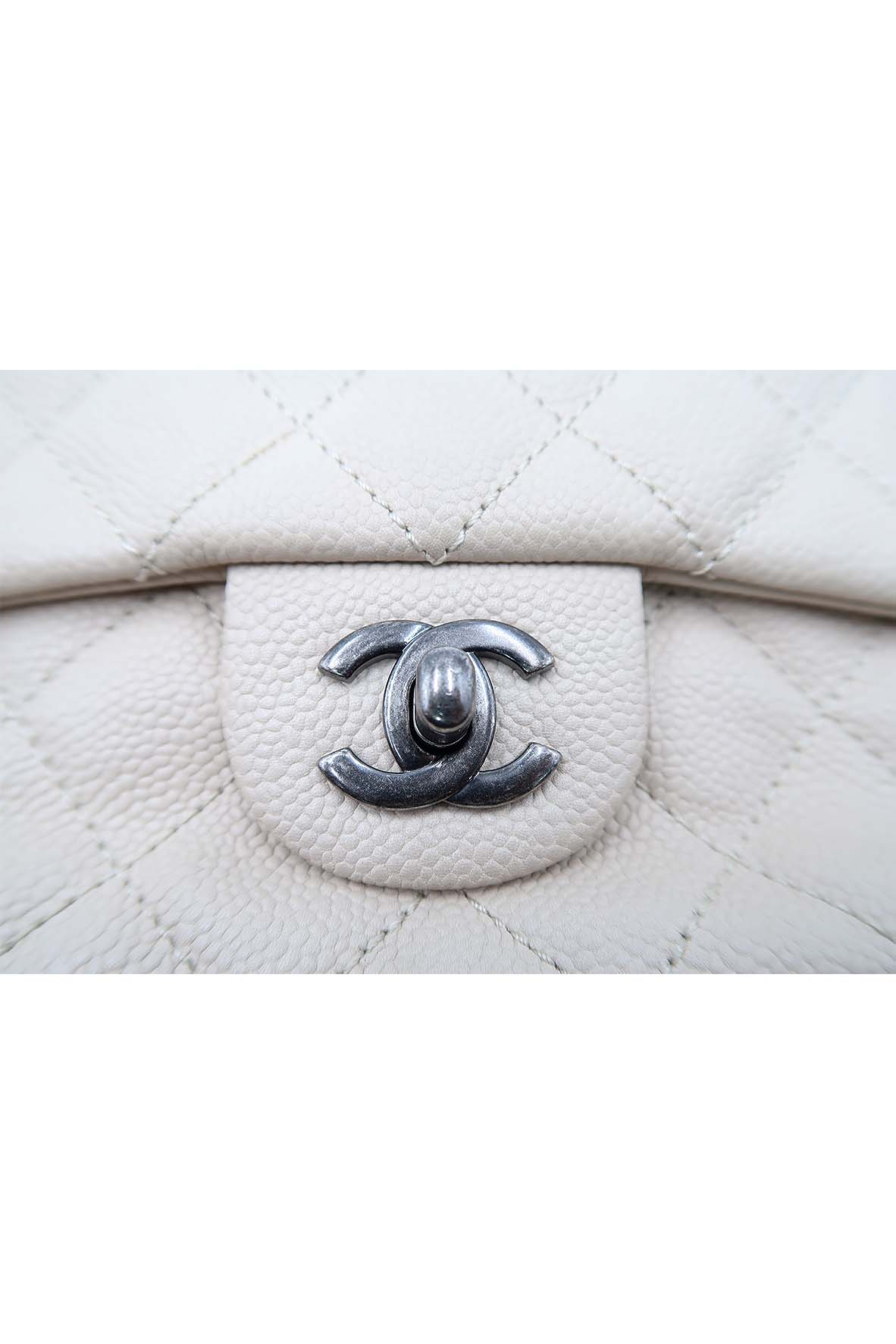 Large Now & Forever Flap Bag Beige