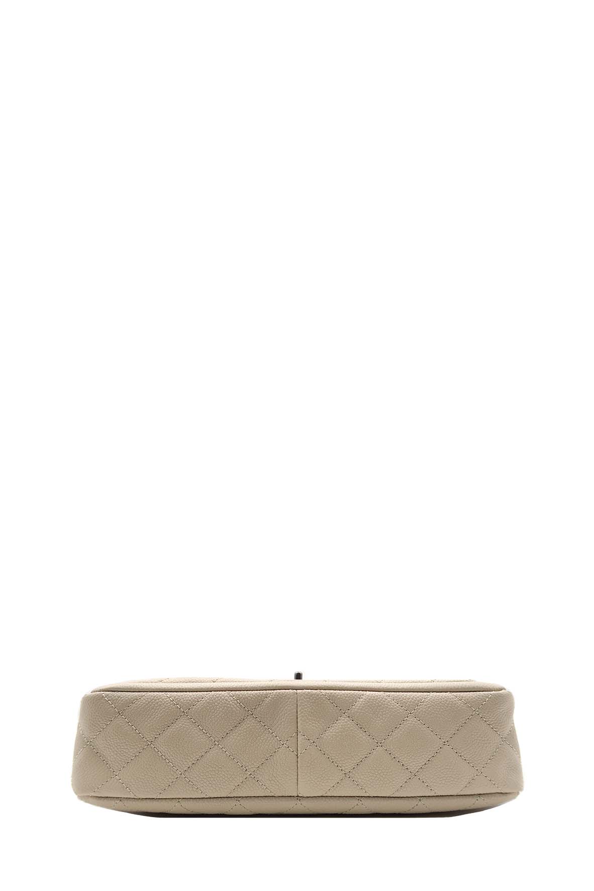 Large Now & Forever Flap Bag Beige