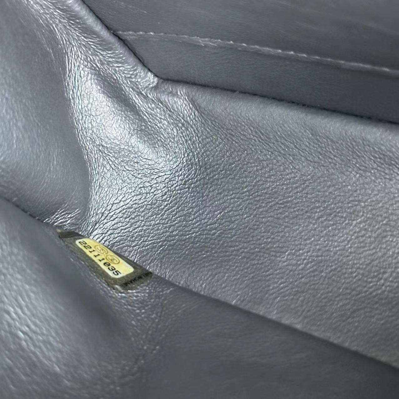 Calfskin Double Flap Metallic Pixelated Pixel Limited Edition No 21