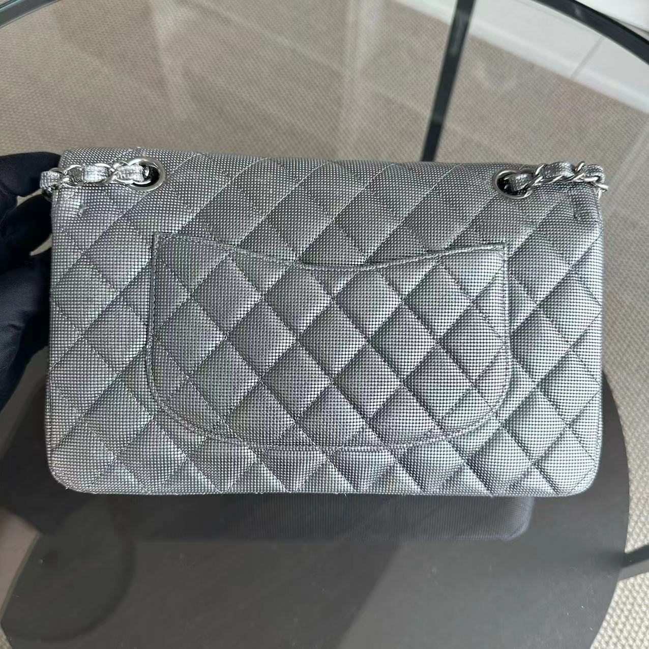 Calfskin Double Flap Metallic Pixelated Pixel Limited Edition No 21