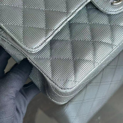 Calfskin Double Flap Metallic Pixelated Pixel Limited Edition No 21