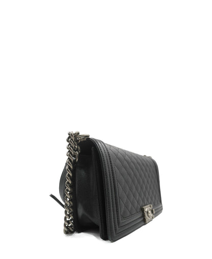Medium Caviar Boy Black