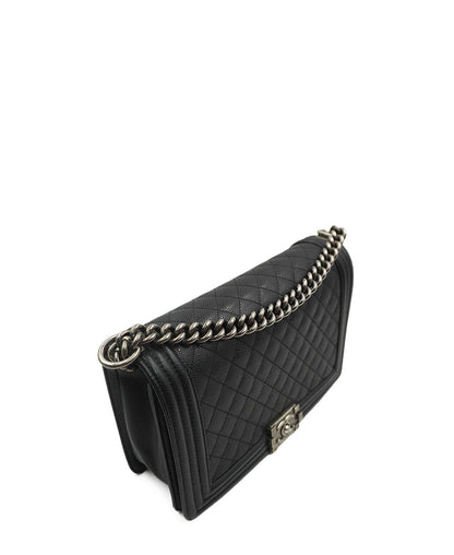 Medium Caviar Boy Black