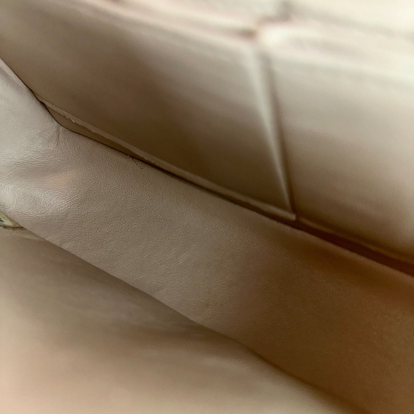 25CM Quilted Lambskin Beige SHW No 14