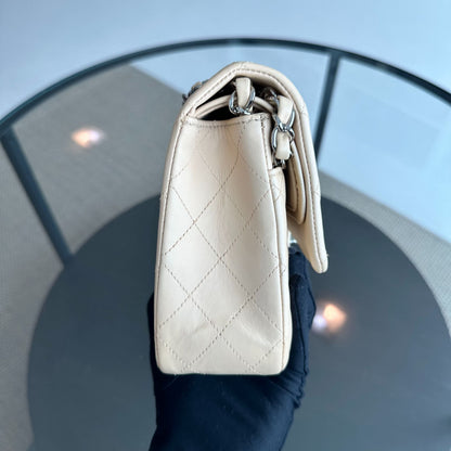25CM Quilted Lambskin Beige SHW No 14