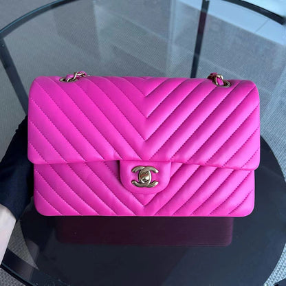 Lambskin Hot Pink Golden Hardware Series 21